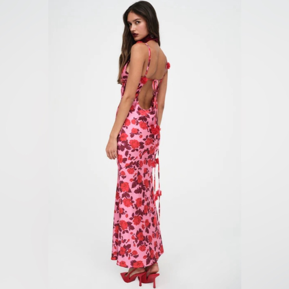 For love and lemons maxi pink floral dress, worn once on vacation